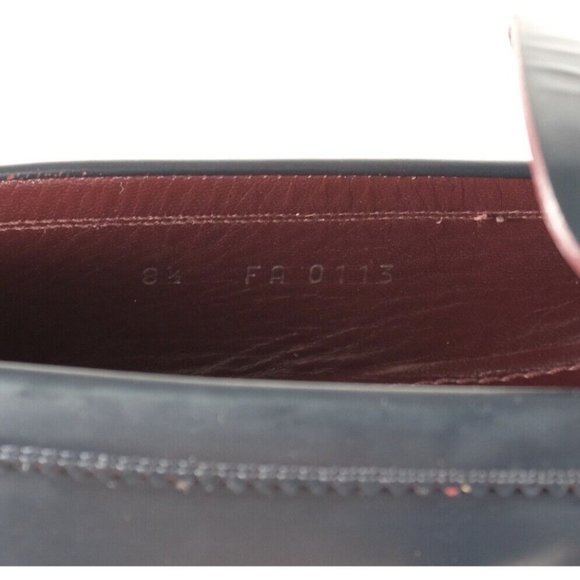 Louis Vuitton 8.5 / US 9.5 navy leather shoes loafers - Picture 9 of 9